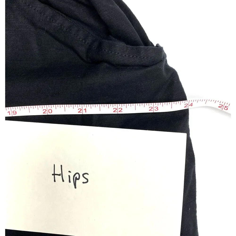 Lane Bryant The Softest Short Cotton Blend Black Pull On Drawstring Sz 18/20 - Picture 8 of 9